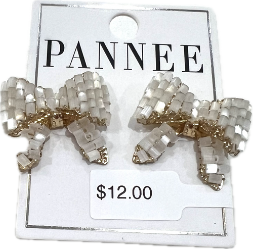 Shimmering Bow Earring